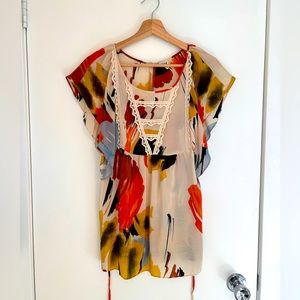 Anthropologie Floral Silk Top, Edme & Esyllte, 4